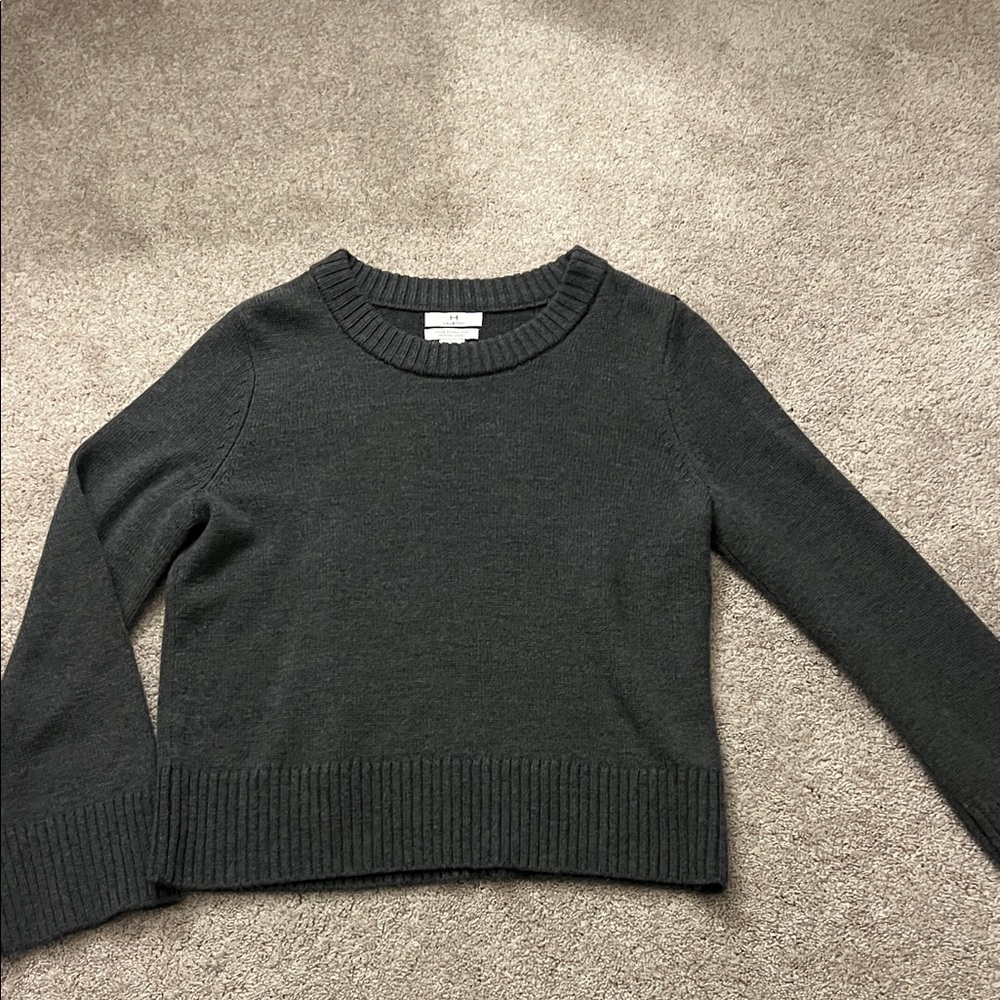Charcoal Gray Merino Wool Sweater